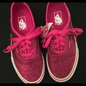 Pink Glitter Vans